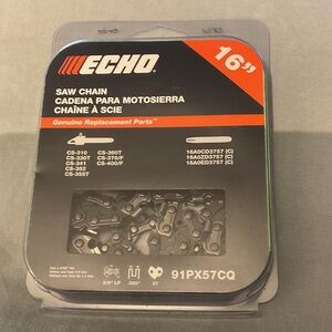 Echo 16-Inch Saw Chain with Red and Black Packaging